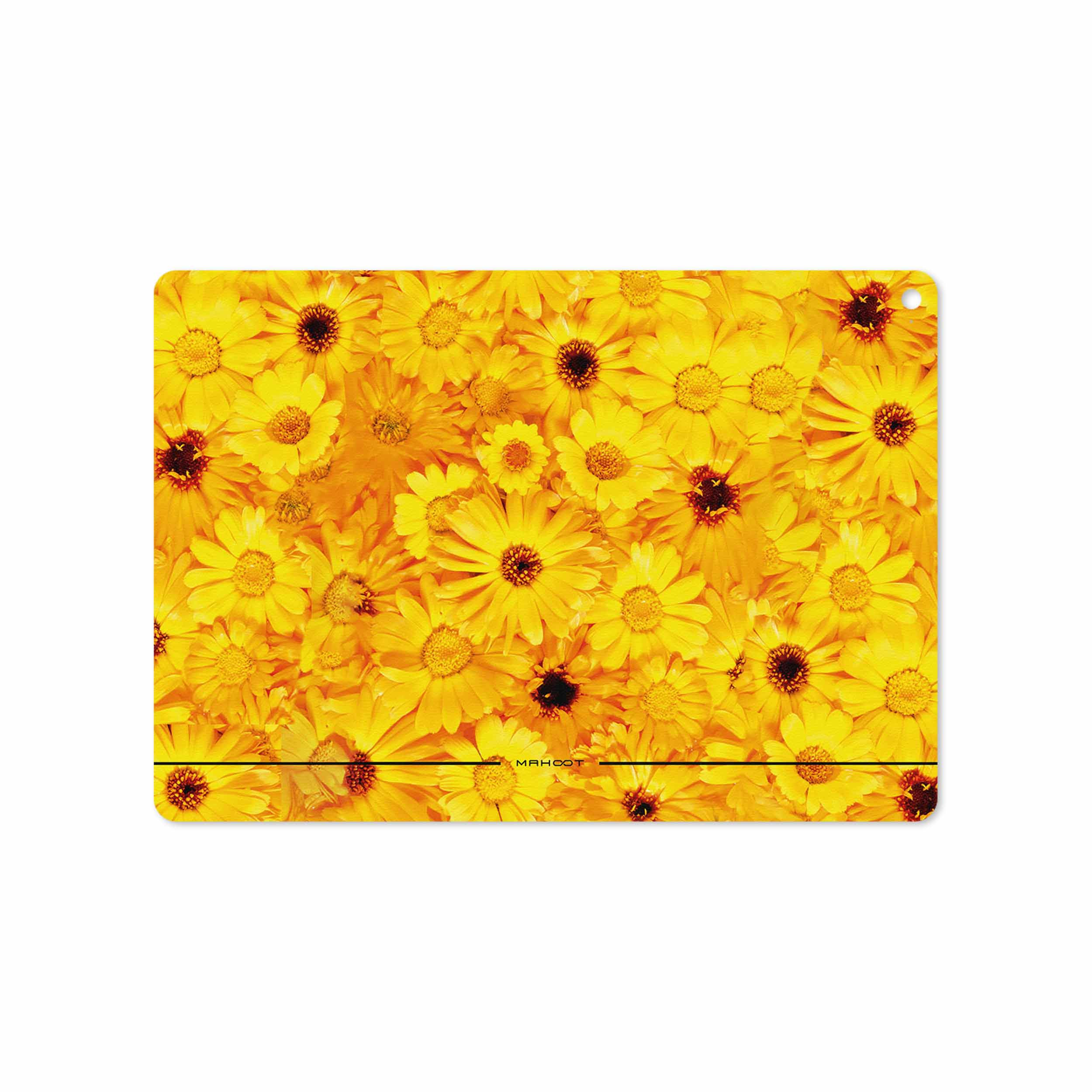 برچسب پوششی ماهوت مدل Yellow-Flower مناسب برای تبلت اپل iPad Air 2 2014 A1567