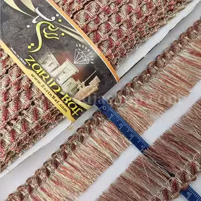 یراق نوار ریشه دار 3.5 طلایی رنگی کد 910