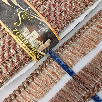یراق نوار ریشه دار 3.5 طلایی رنگی کد 910