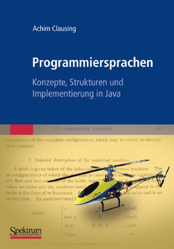 خرید و دانلود نسخه کامل کتاب Programmiersprachen - Konzepte, Strukturen und Implementierung in Java