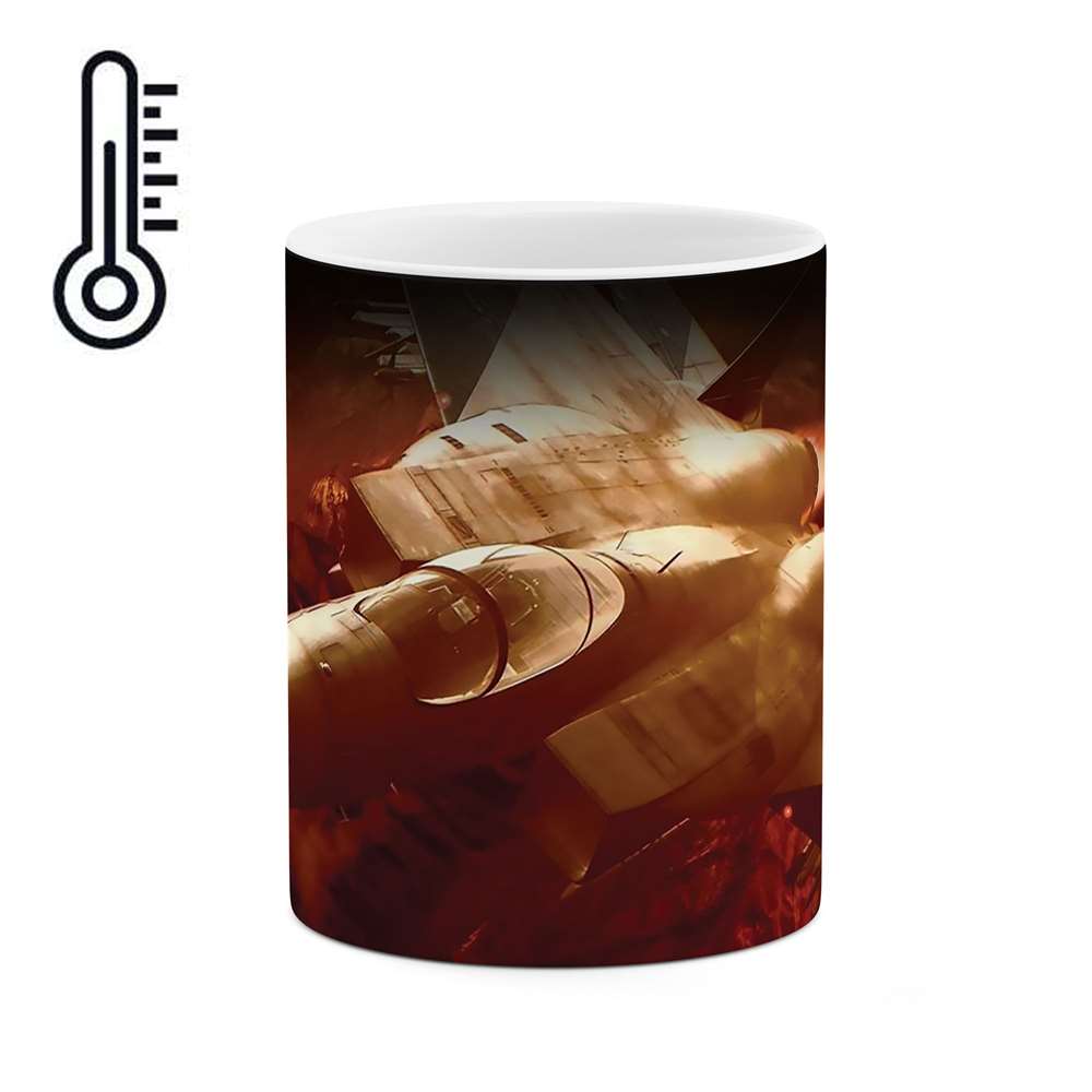 ماگ حرارتی طرح هواپیمای جنگی مدل mgh00867