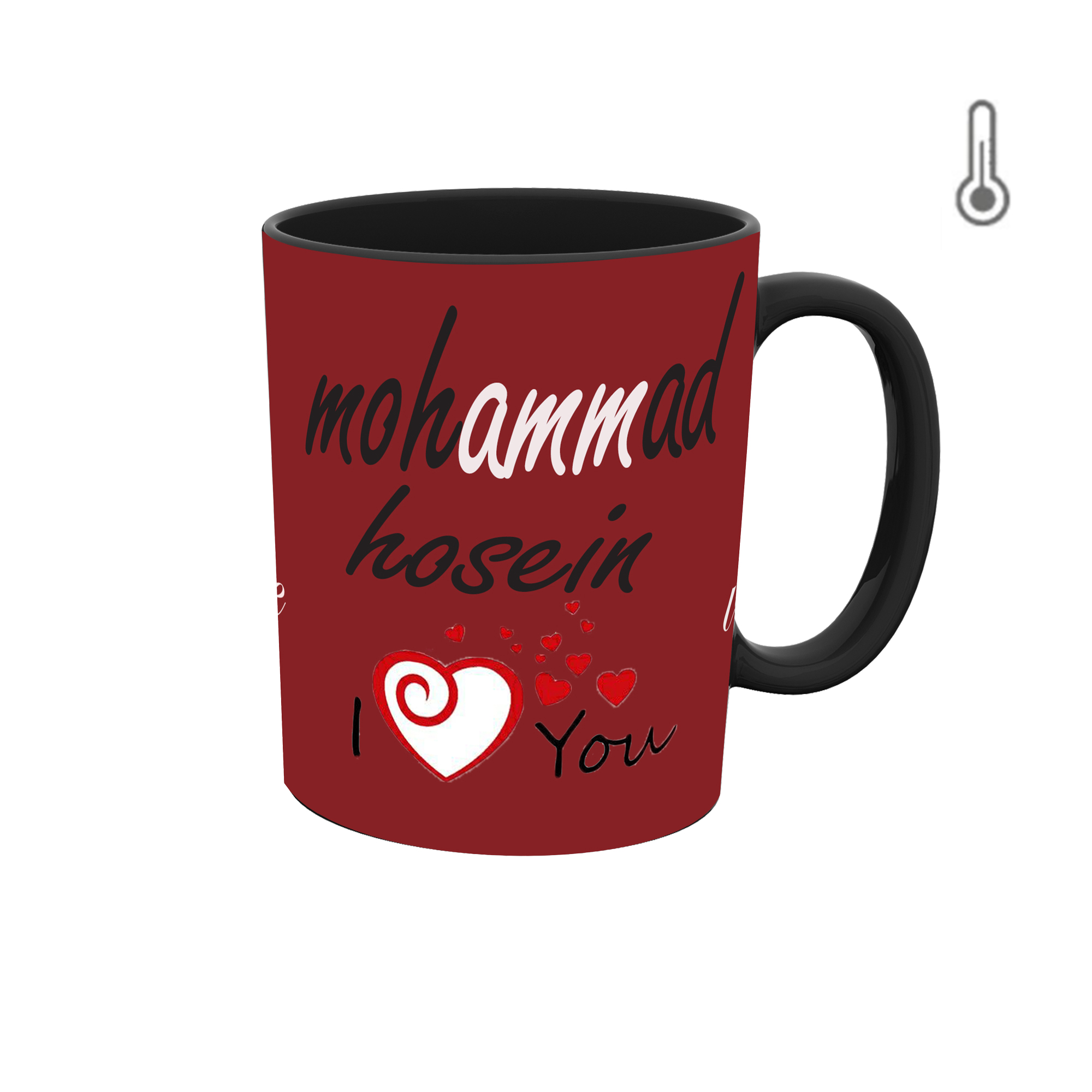 ماگ حرارتی طرح اسم محمدحسین 