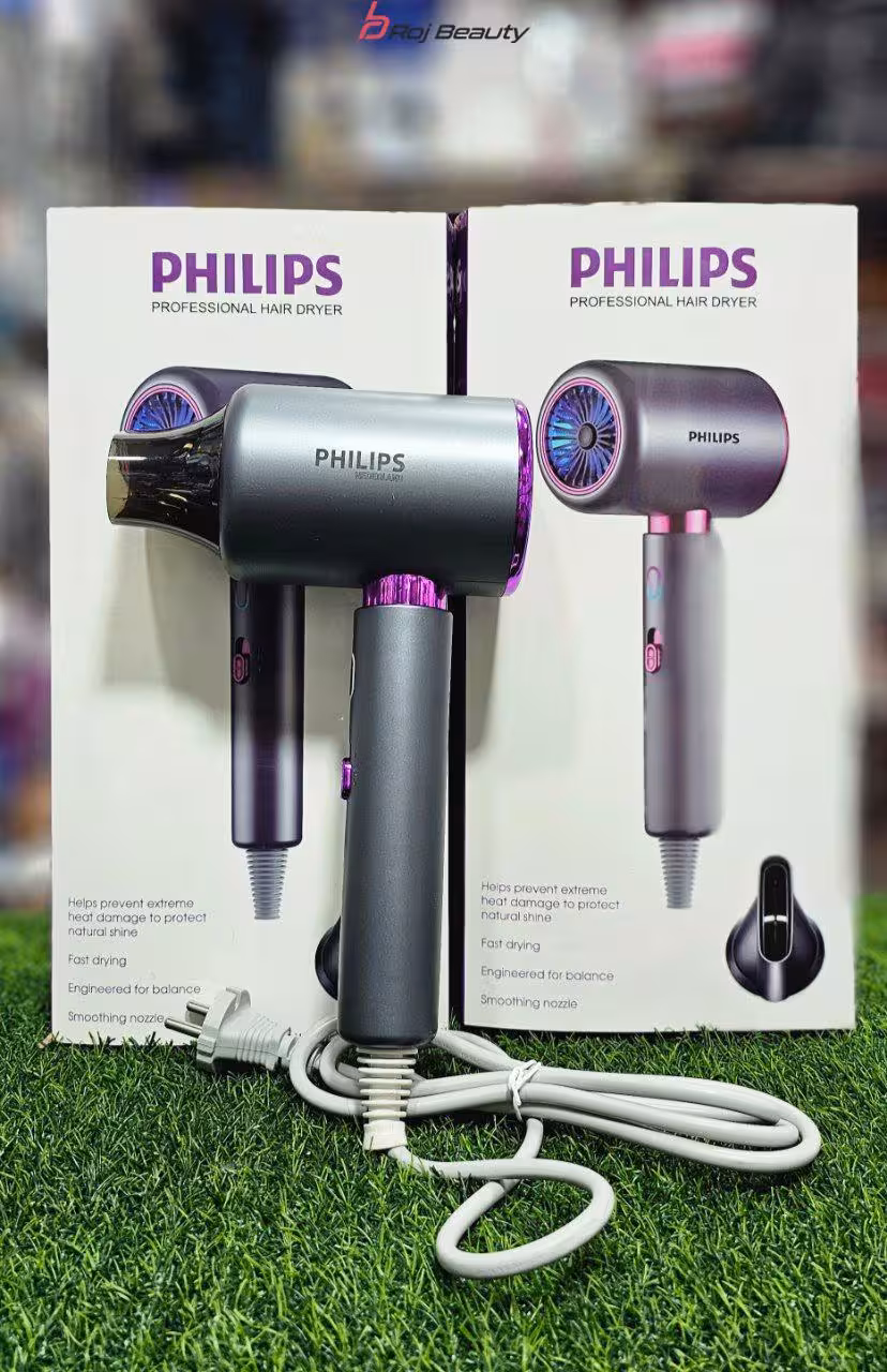 سشوار حرفه ای فیلیپس نور دارPHILIPS