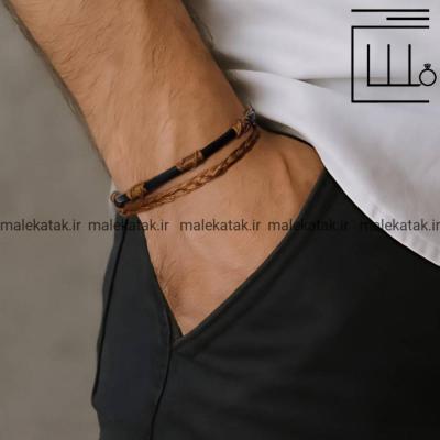 دستبند چرمی مدل رهام