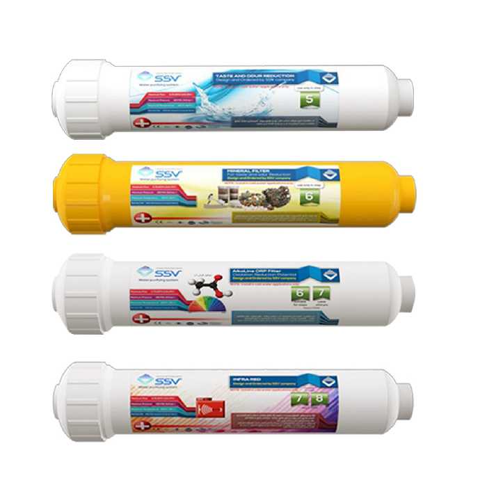 فیلتر دستگاه تصفیه آب اس اس وی مدل P.M.A.I کد 5678 مجموعه 4 عددی