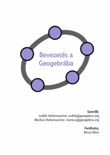 خرید و دانلود نسخه کامل کتاب Bevezetés a geogebrába
