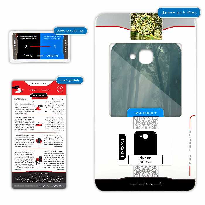 برچسب پوششی ماهوت مدل The Last of Us مناسب برای گوشی موبایل آنر 3X G750