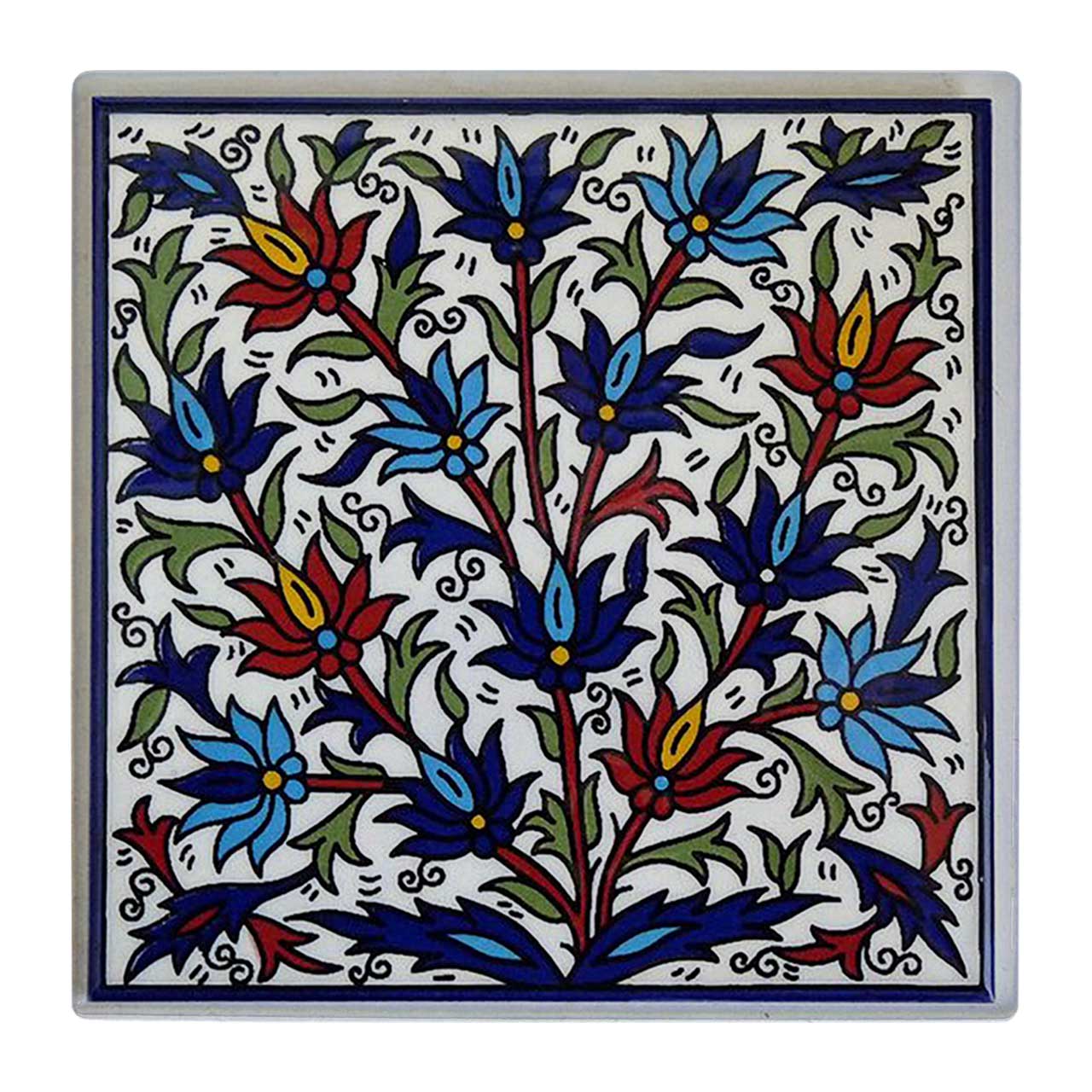 کاشی کارنیلا طرح گل و بوته کد wk357