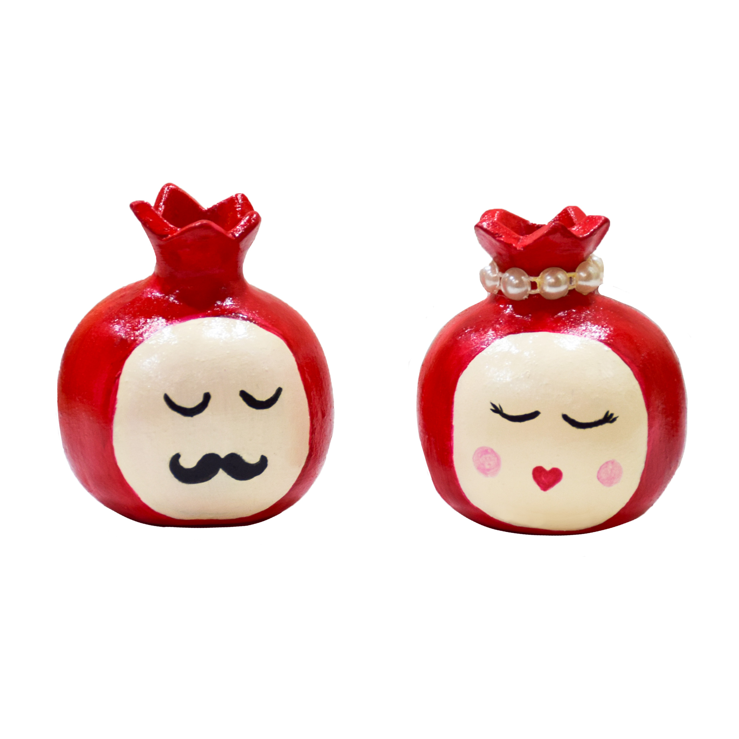  جاعودی طرح انار شب یلدا مدل عروس داماد کد lindo X3 بسته 2 عددی