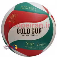 توپ والیبالGold cup رویه چرمی سایز5 سبز