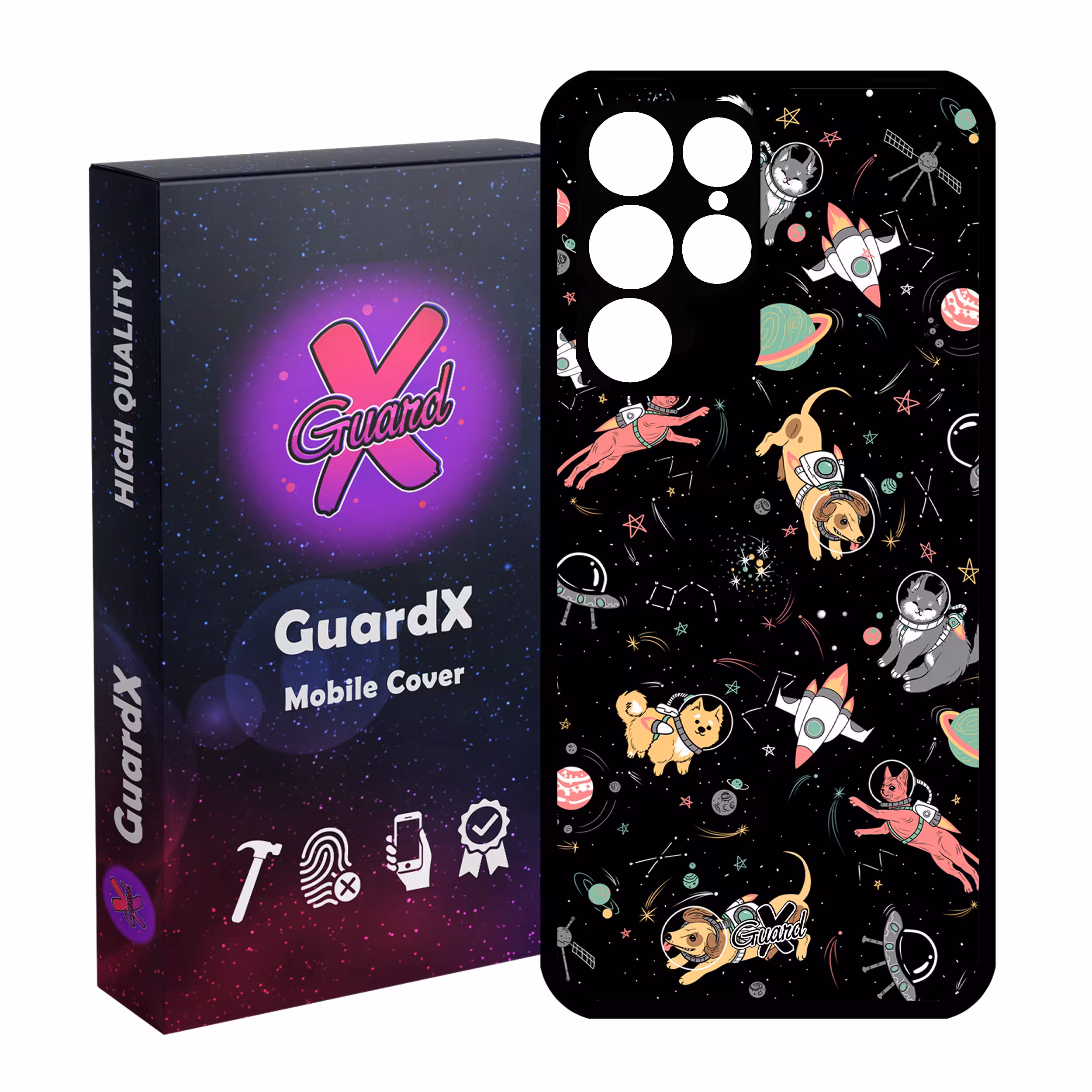 کاور گارد ایکس طرح Pet مدل Glass10157 مناسب برای گوشی موبایل سامسونگ Galaxy S22 Ultra