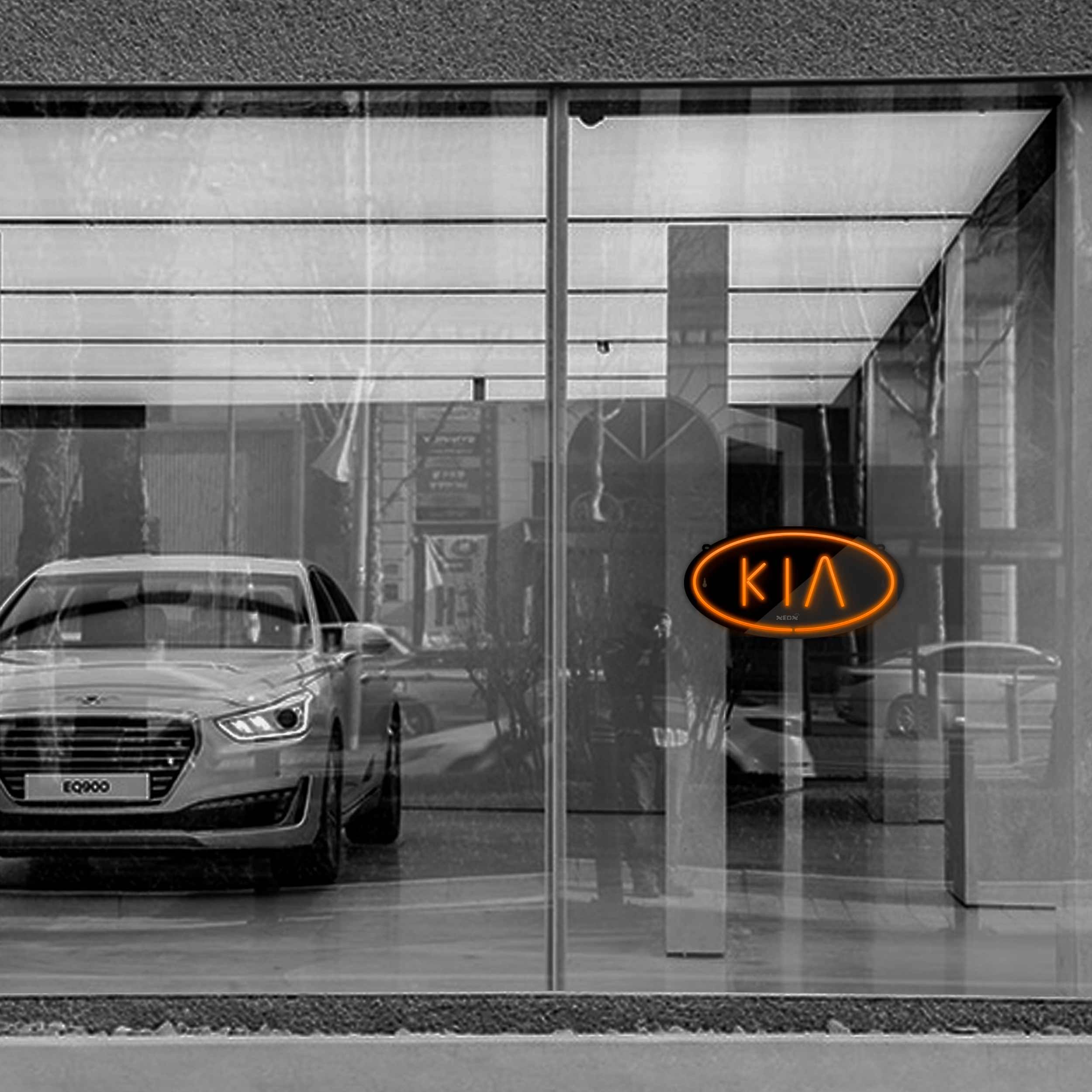 چراغ دیواری نئون دیزاین مدل BL_ORG