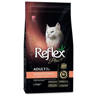غذای خشک گربه رفلکس پلاس مدل Hairball &amp; Indoor وزن 1.5 کیلوگرم