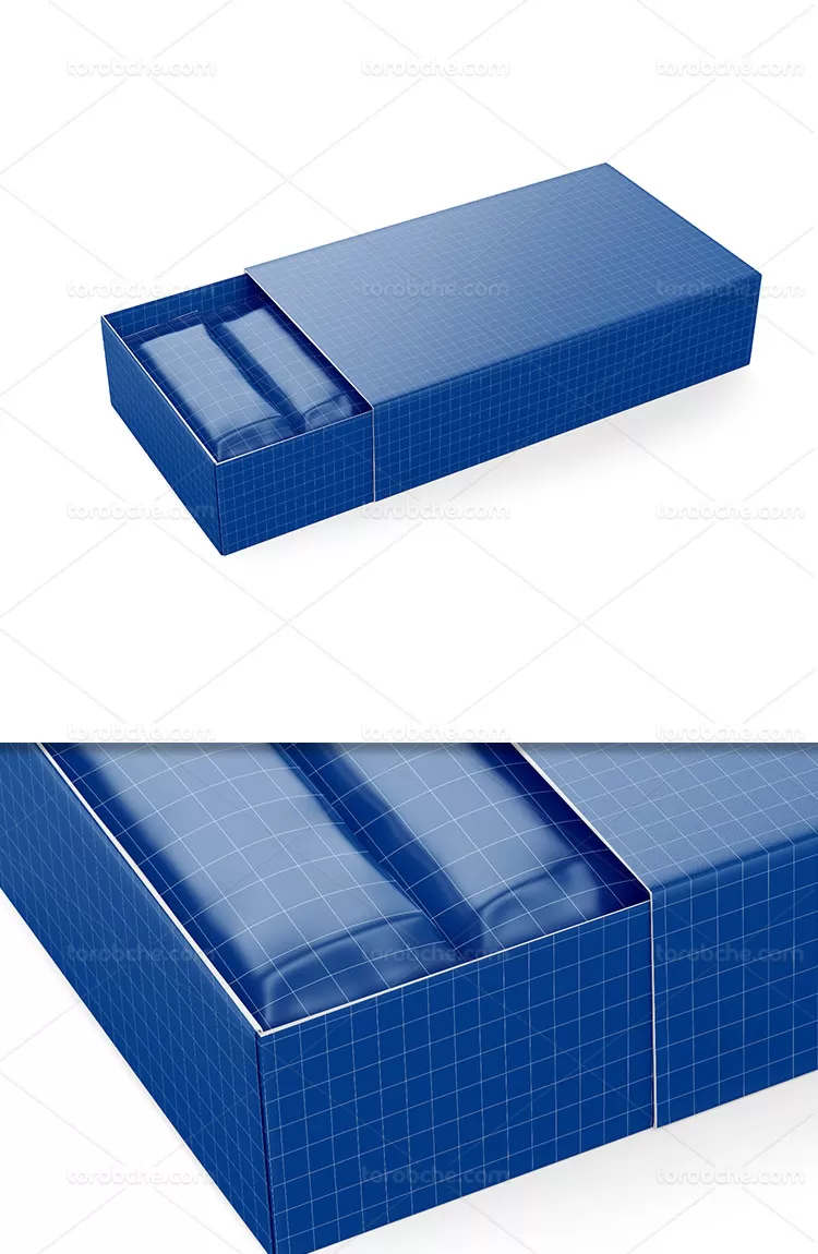 موکاپ بسته بندی جعبه شکلات | گرافیک با طعم تربچه