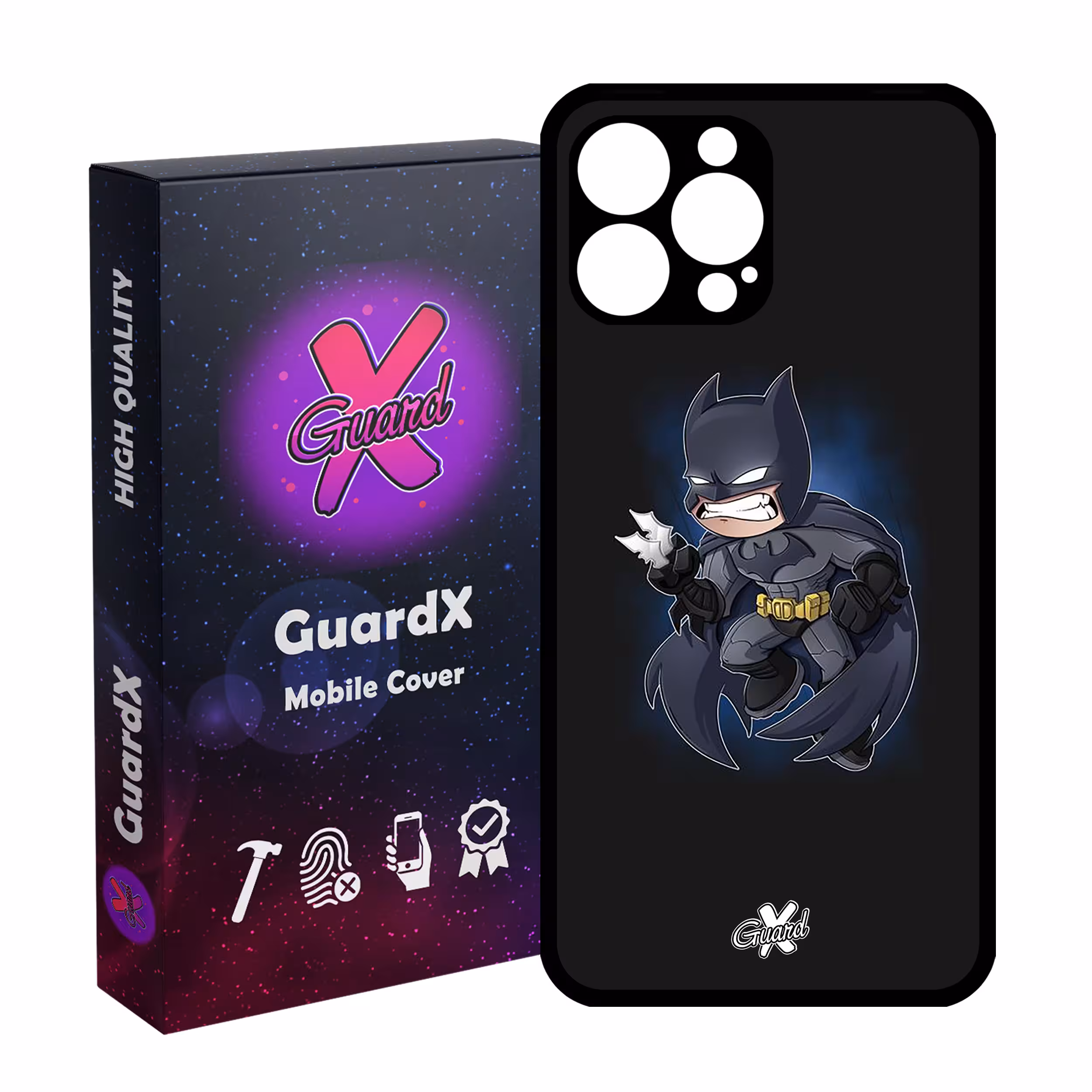 کاور گارد ایکس طرح Batman مدل Glass10049 مناسب برای گوشی موبایل اپل iPhone 13 Pro Max