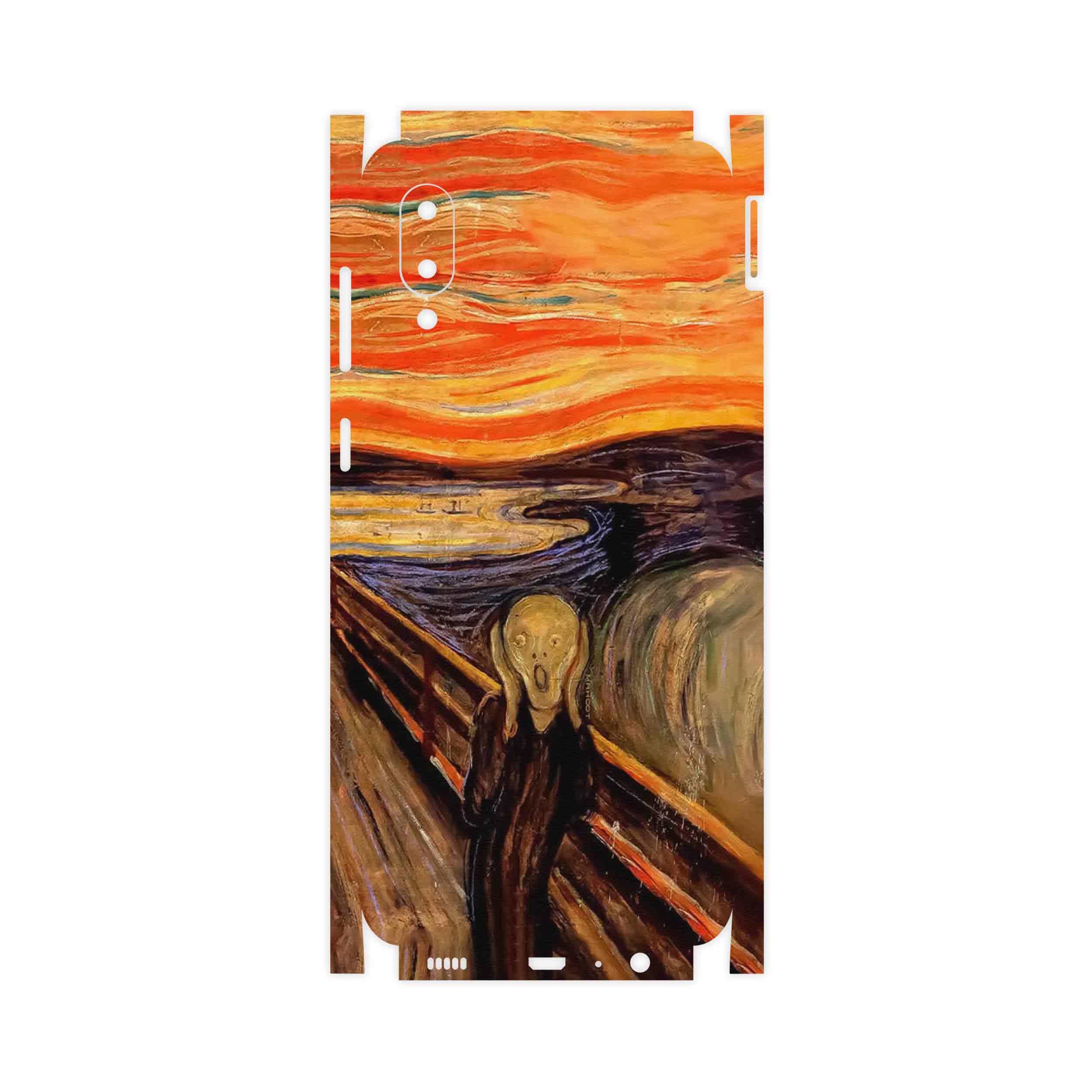 برچسب پوششی ماهوت مدل The Scream of Munch-FullSkin مناسب برای گوشی موبایل سامسونگ Galaxy M02
