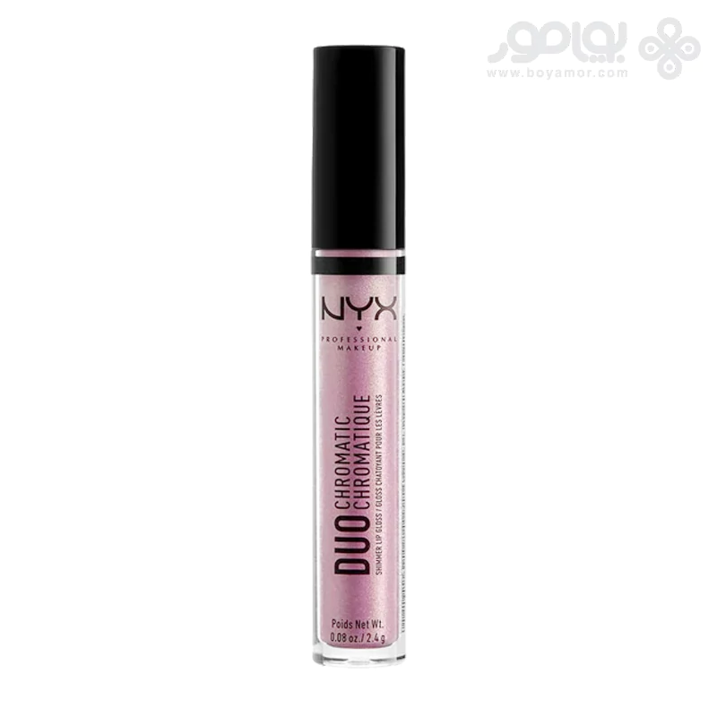 برق لب نیکس مدل DUO CHROMATIC رنگ مرواریدی شماره 01