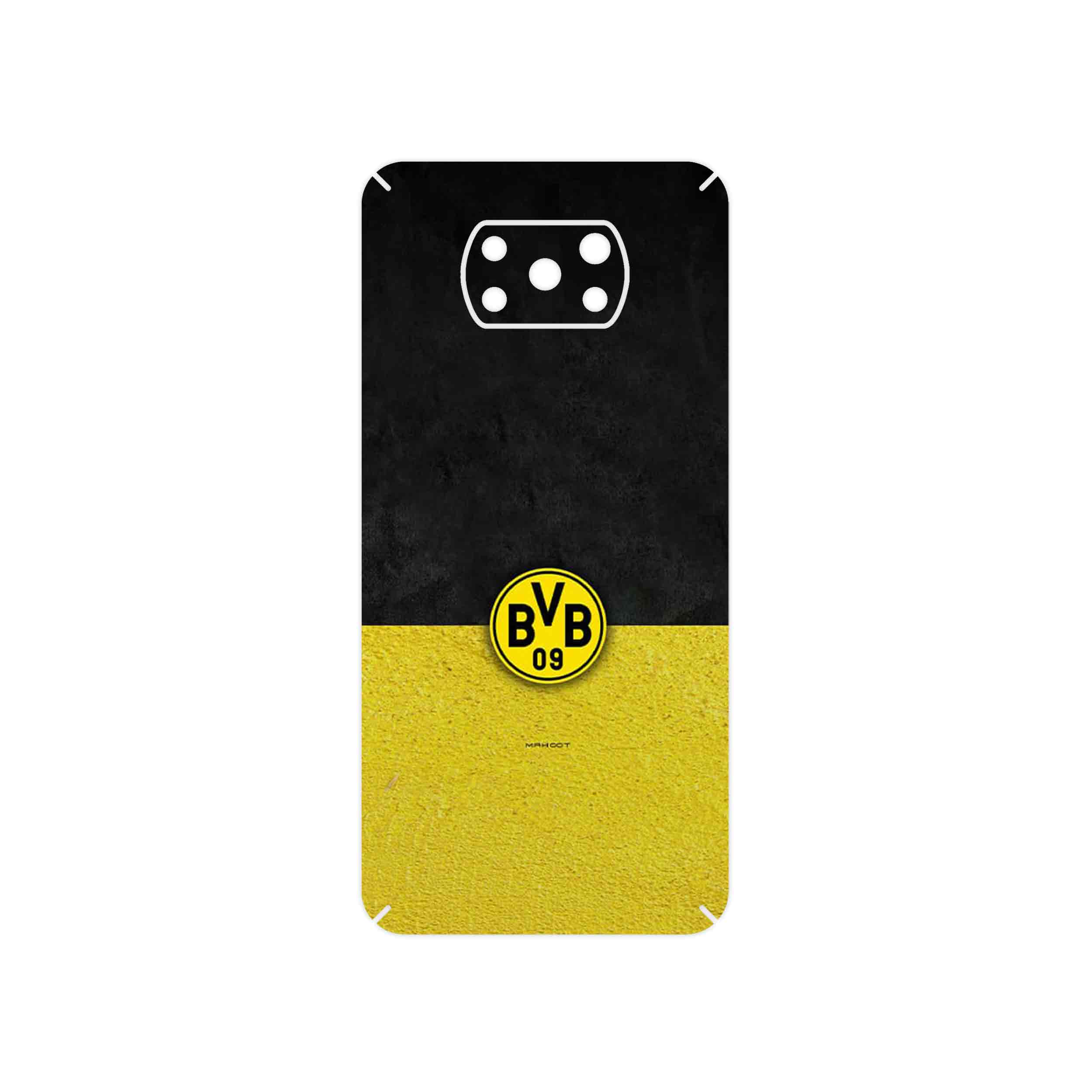برچسب پوششی ماهوت مدل Borussia Dortmund FC مناسب برای گوشی موبایل شیائومی Poco X3 NFC