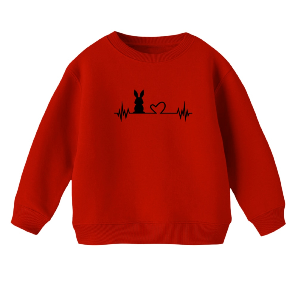 سویشرت بچگانه مدل خرگوش کد 1 رنگ قرمز