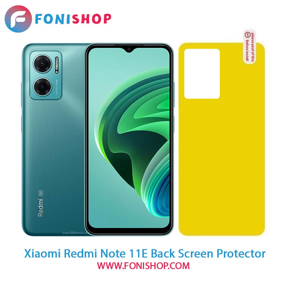 گلس برچسب محافظ پشت گوشی شیائومی Xiaomi Redmi Note 11E