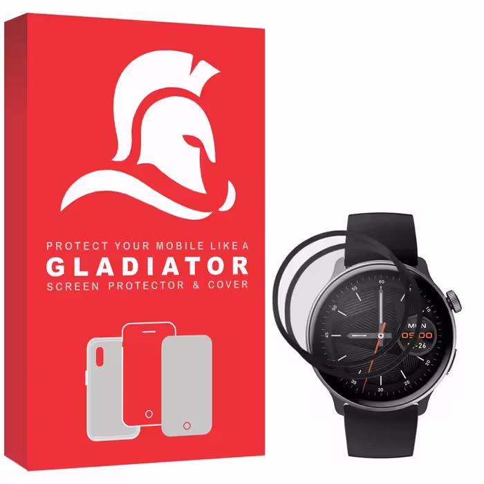 محافظ صفحه نمایش گلادیاتور مدل GWP2000 مناسب برای ساعت هوشمند شیائومی Mibro Lite 2 بسته دو عددی