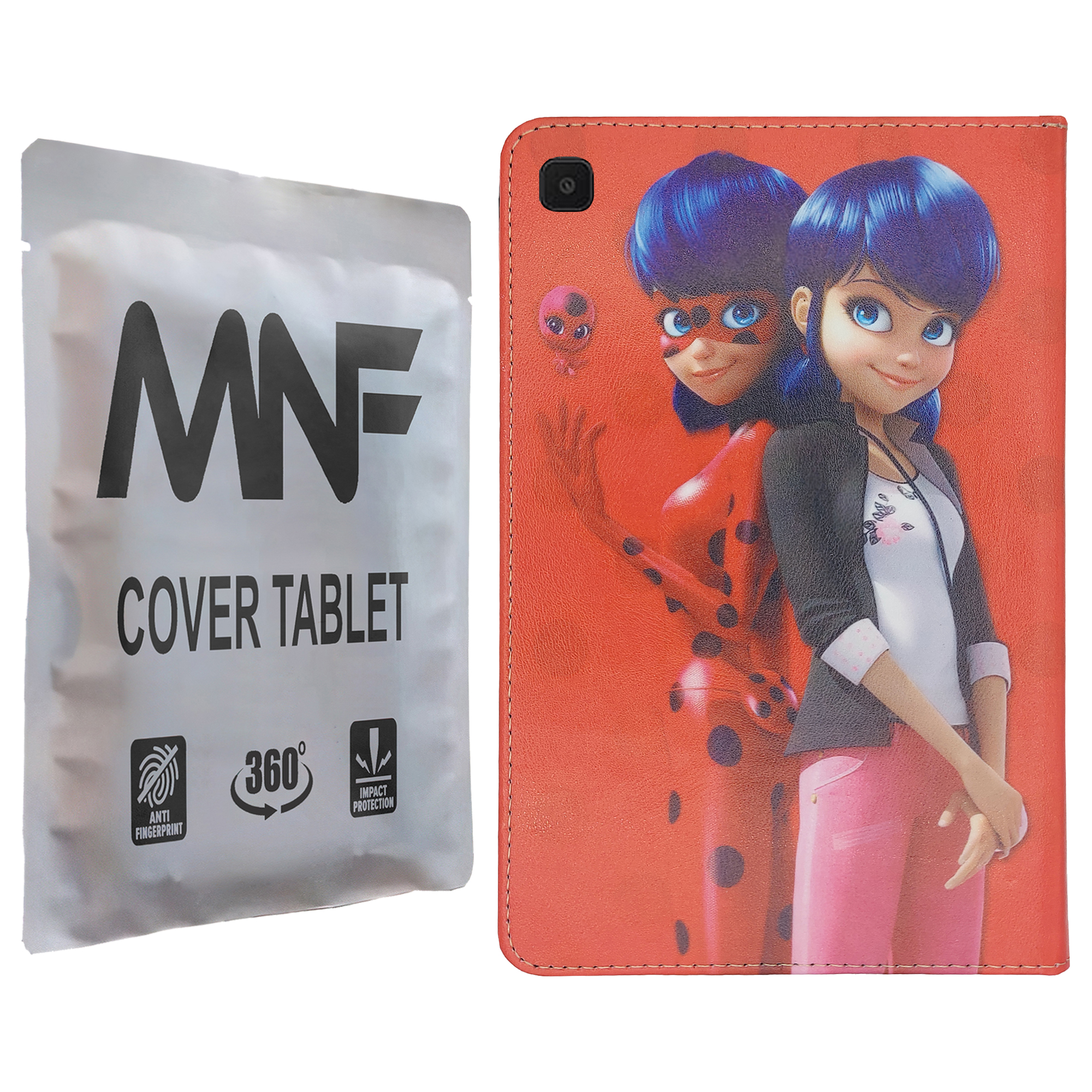 کیف کلاسوری ام ان اف طرح دختر کفشدوزکی کد M-095 مناسب برای تبلت سامسونگ Galaxy Tab A7 10.4 2020 / T505