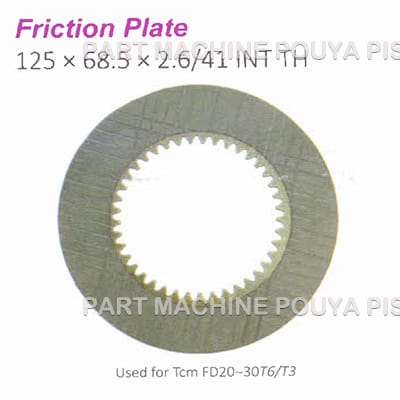 صفحه گرافیتی گیربکس لیفتراک تی سی ام مدل Tcm FD20~30T6/T3