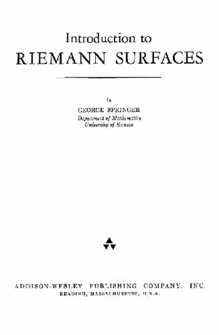 خرید و دانلود نسخه کامل کتاب Introduction to Riemann Surfaces