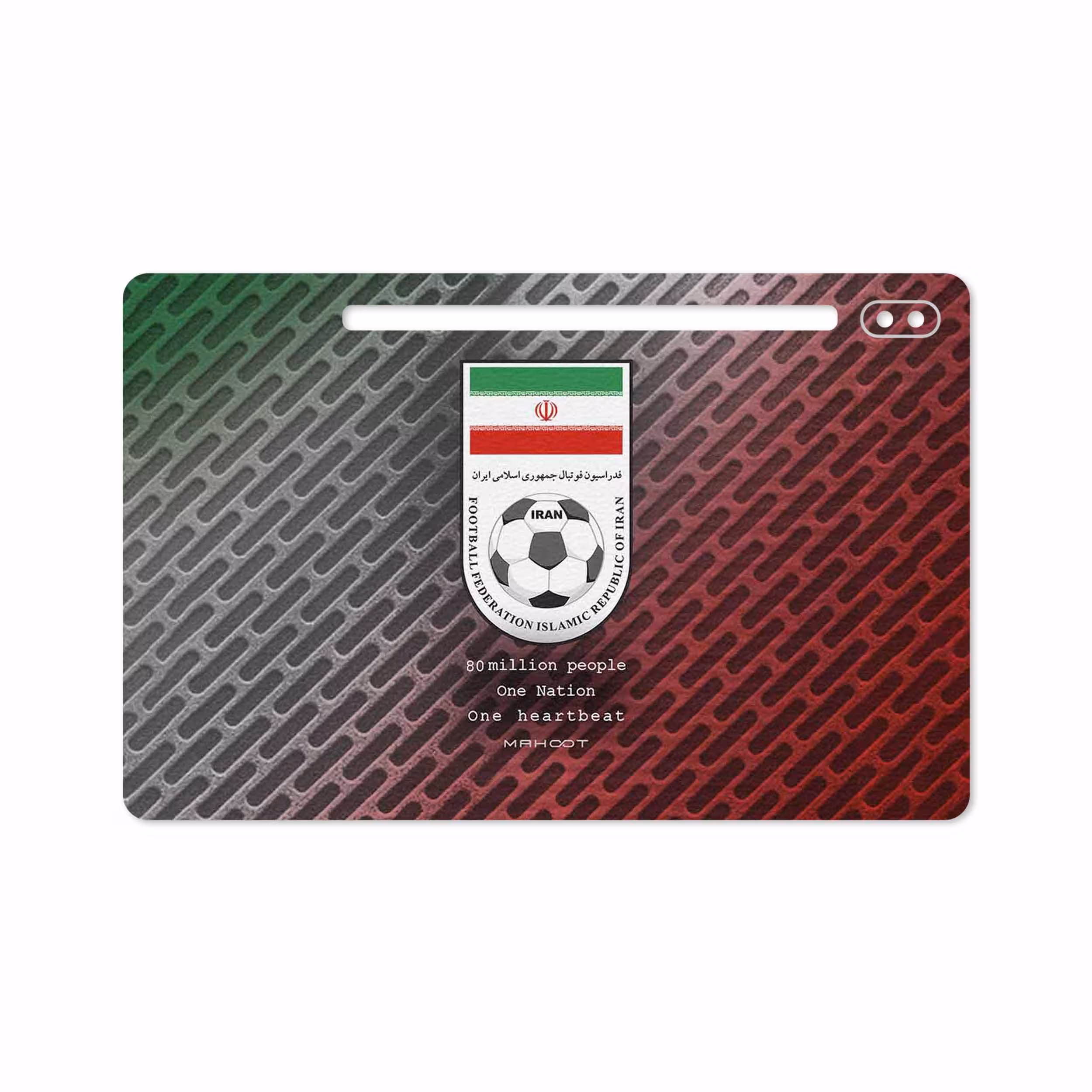 برچسب پوششی ماهوت مدل Iran-National-Football-Team مناسب برای تبلت سامسونگ Galaxy Tab S6 2019 SM-T865