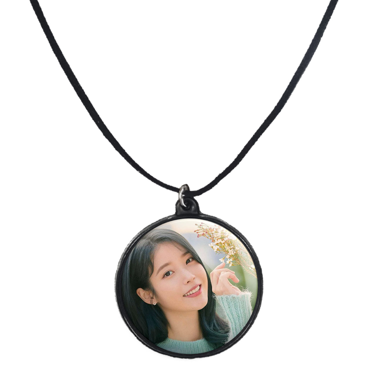 گردنبند پرمانه طرح IU کد pmb.35943 مدل دو طرفه