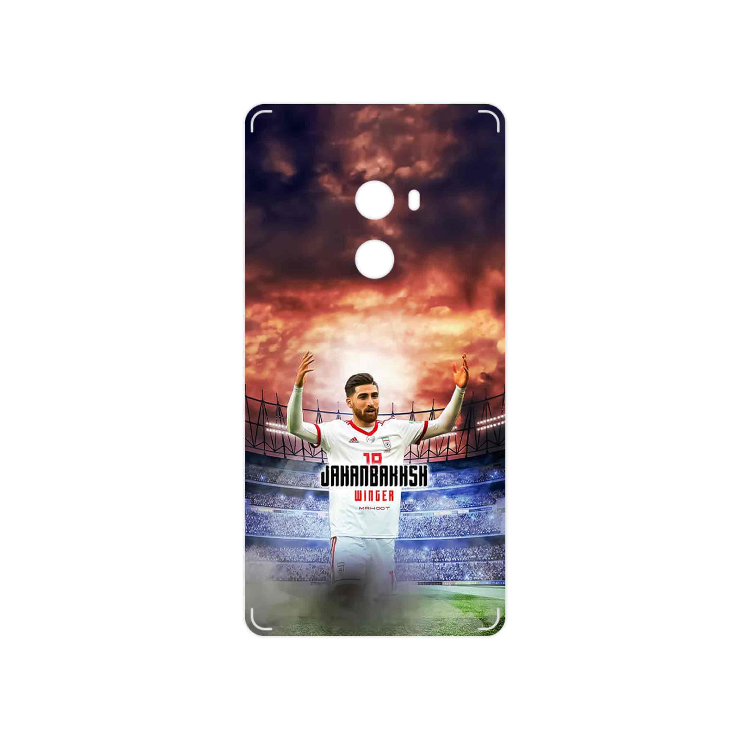 برچسب پوششی ماهوت مدل Alireza Jahanbakhsh مناسب برای گوشی موبایل شیائومی Mi Mix 2