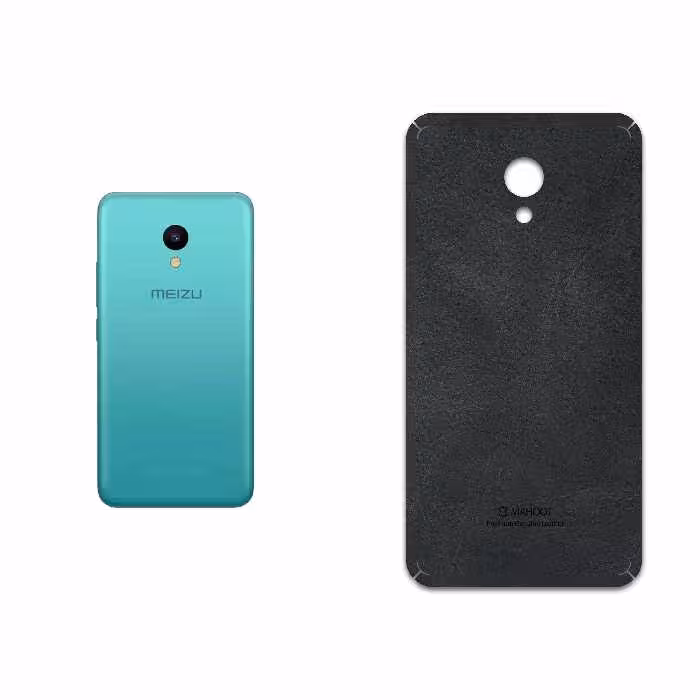 برچسب پوششی ماهوت مدل Graphite Buffalo Leather مناسب برای گوشی موبایل میزو M5