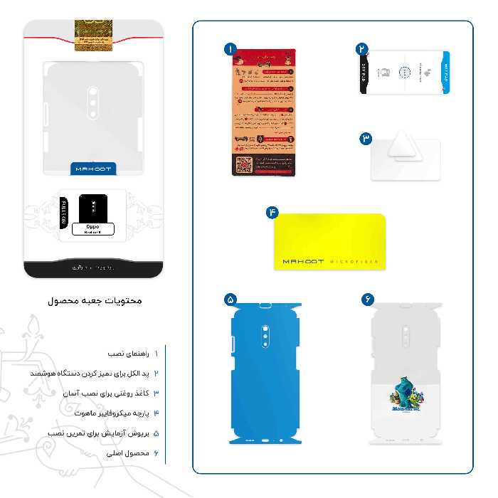 برچسب پوششی ماهوت مدل Monsters Inc-FullSkin مناسب برای گوشی موبایل اپو Realme X