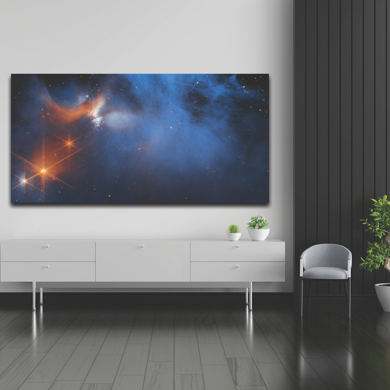 تابلو شاسی مدل کهکشان طرح ابر های مولکولی کد 08 | دنیای قاب