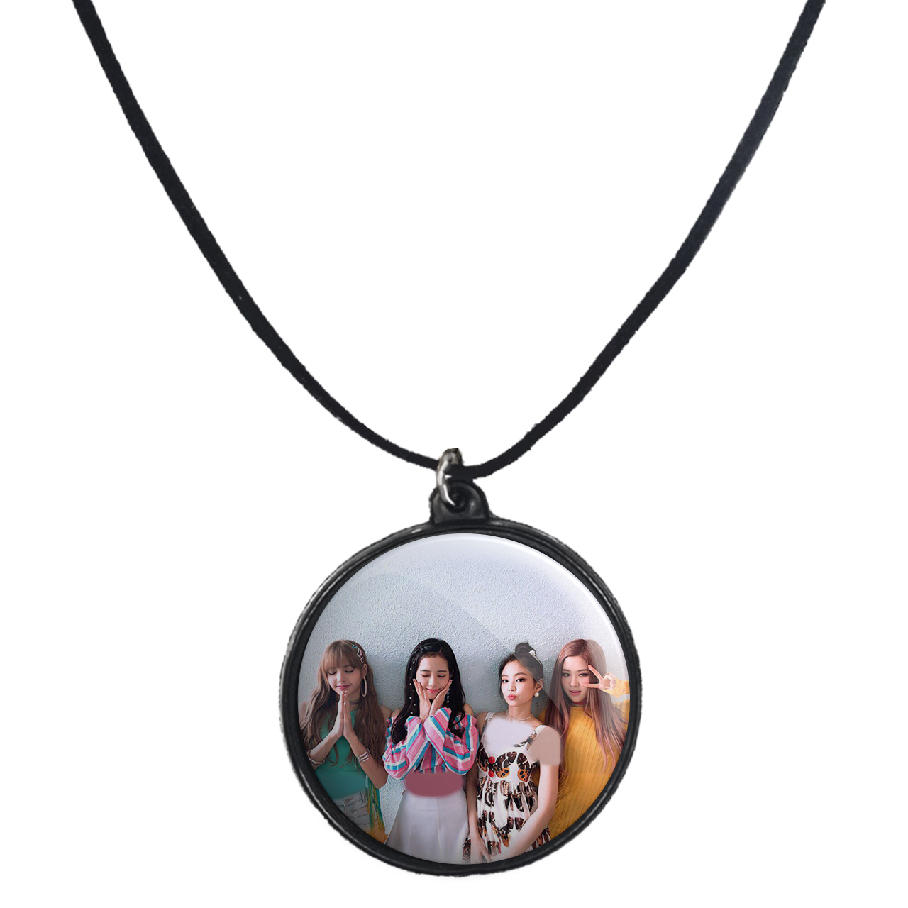 گردنبند پرمانه طرح بلک پینک کد pmb.78