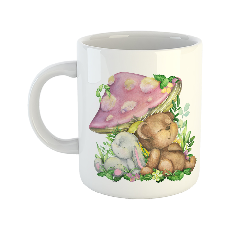 ماگ طرح خرس و خرگوش مدل رویای شیرین