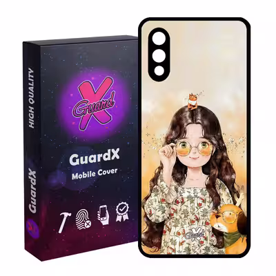 کاور گارد ایکس طرح Girl مدل Glass10253 مناسب برای گوشی موبایل سامسونگ Galaxy A02 / M02