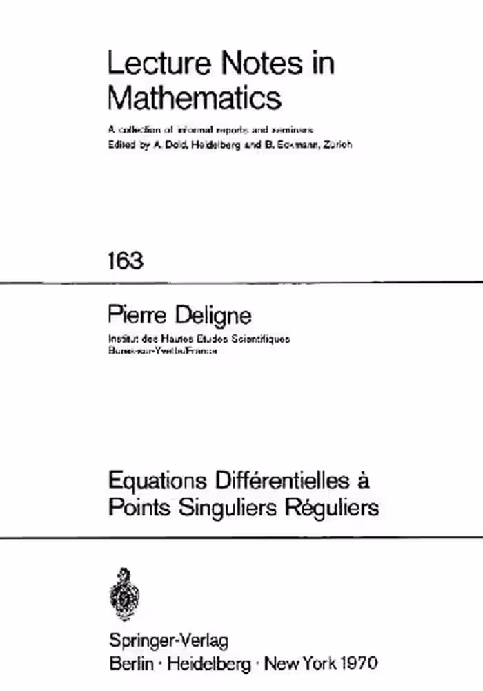 خرید و دانلود نسخه کامل کتاب Equations differentielles a points singuliers reguliers