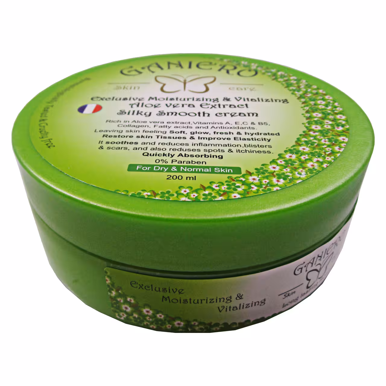 کرم مرطوب کننده و آبرسان گانیرو مدل Aloe حجم 200 میلی لیتر