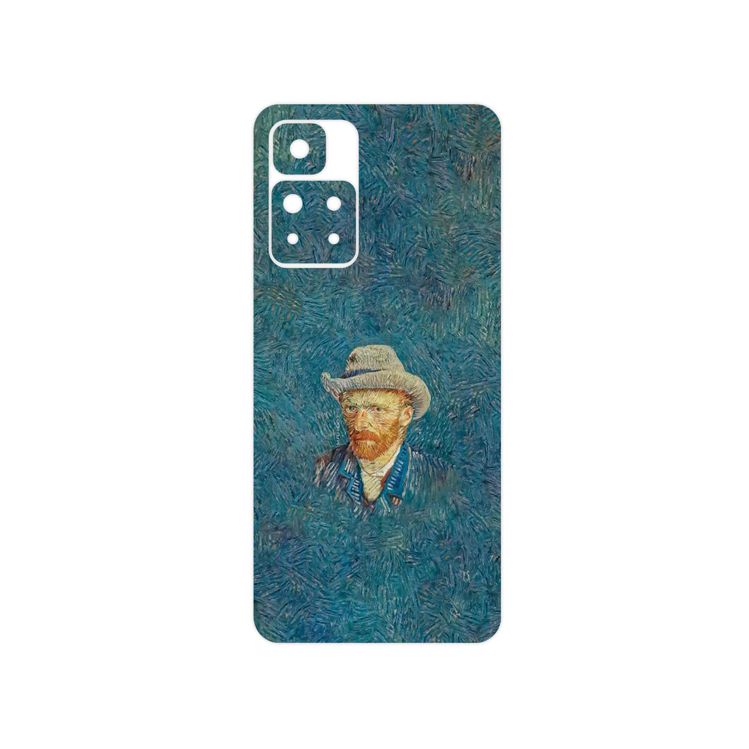 برچسب پوششی ماهوت مدل Self portrait with a gray felt hat مناسب برای گوشی موبایل شیائومی Redmi Note 11 Pro Plus 5G