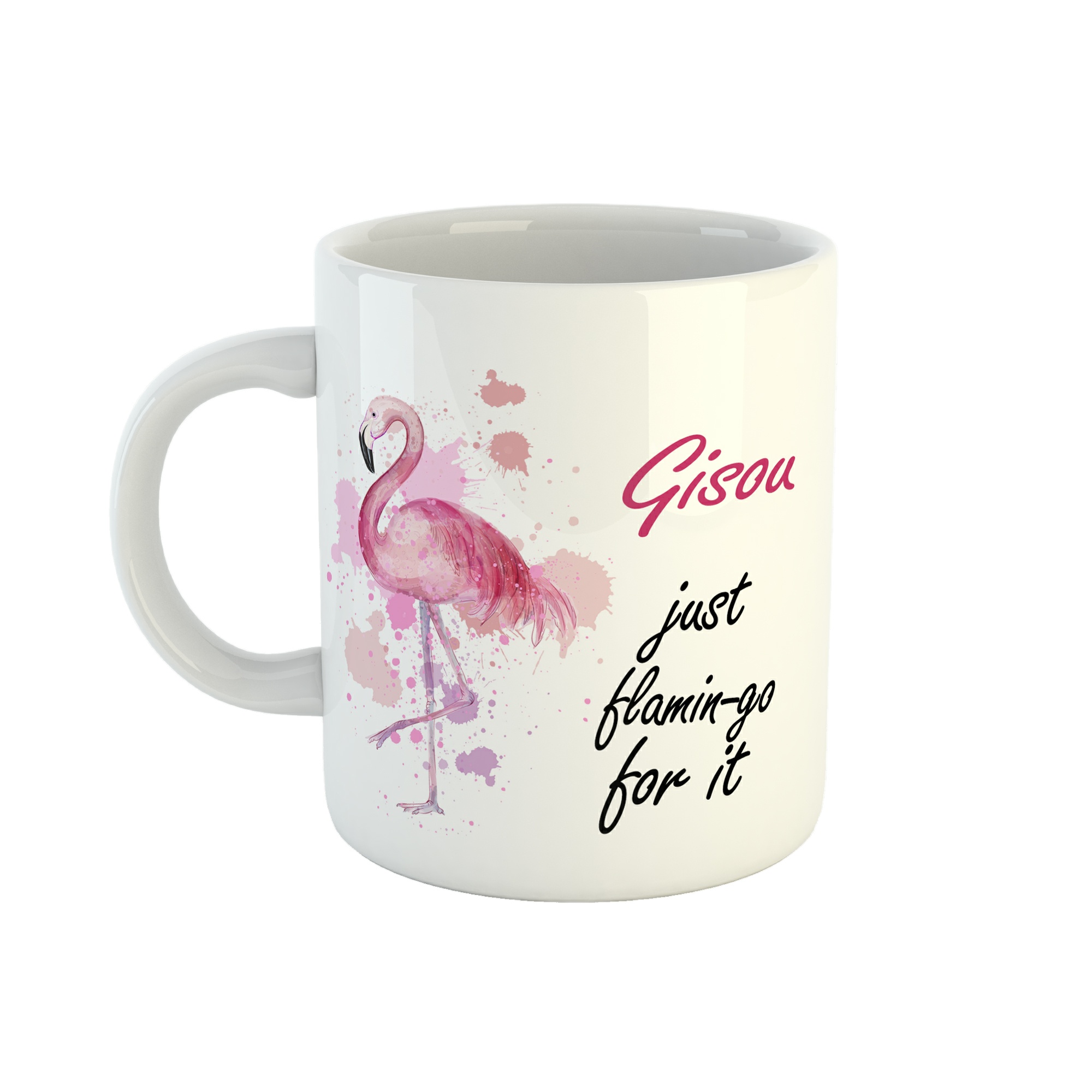 ماگ طرح اسم گیسو مدل فلامینگو کد 259