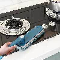 برس تمیزکننده چندمنظوره EVA با دسته چرخشی 360 درجه و خشاب برای تمیز کردن سطوح 