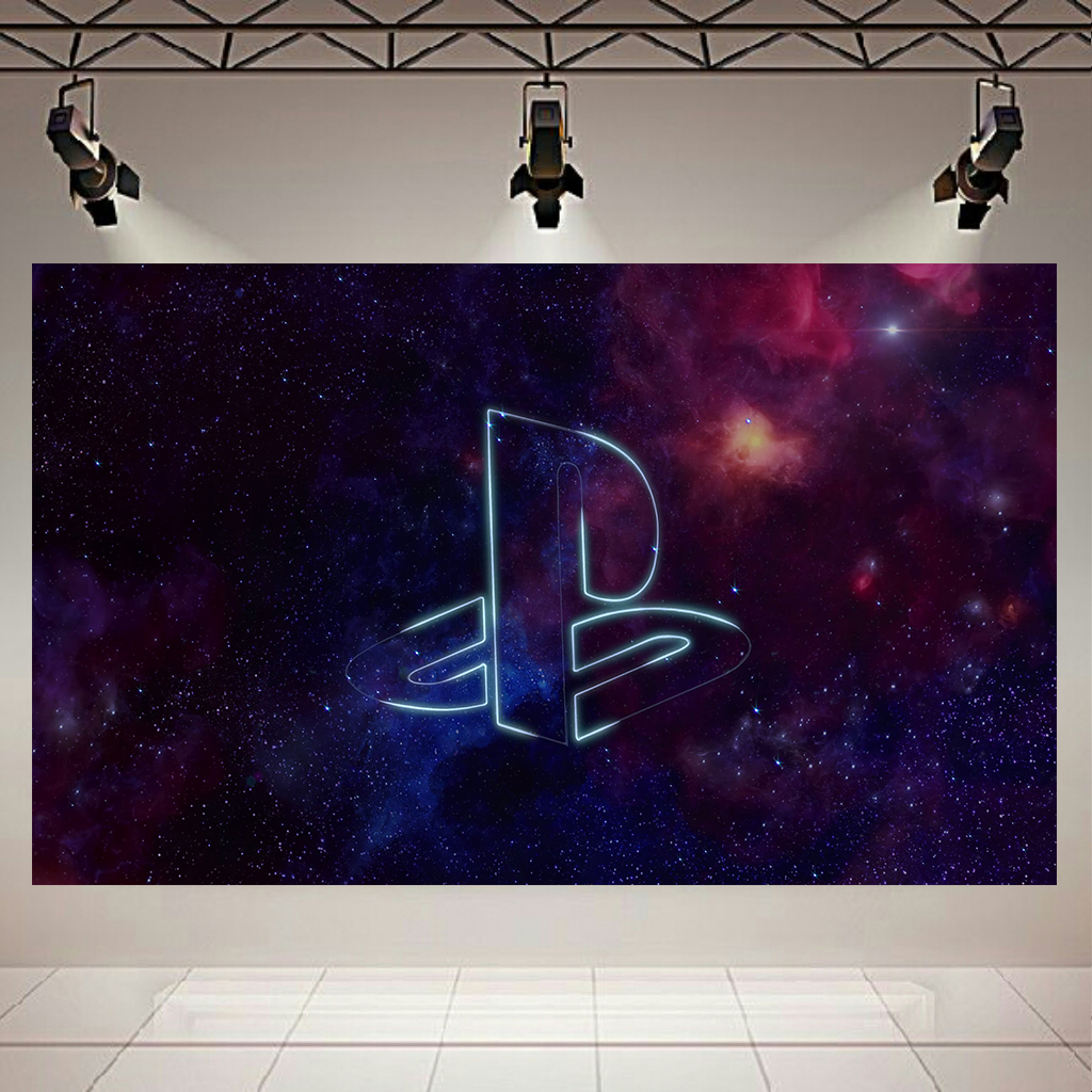 تابلو بوم طرح کهکشان و ستارگان مدل Play Station 4 کد AR8150