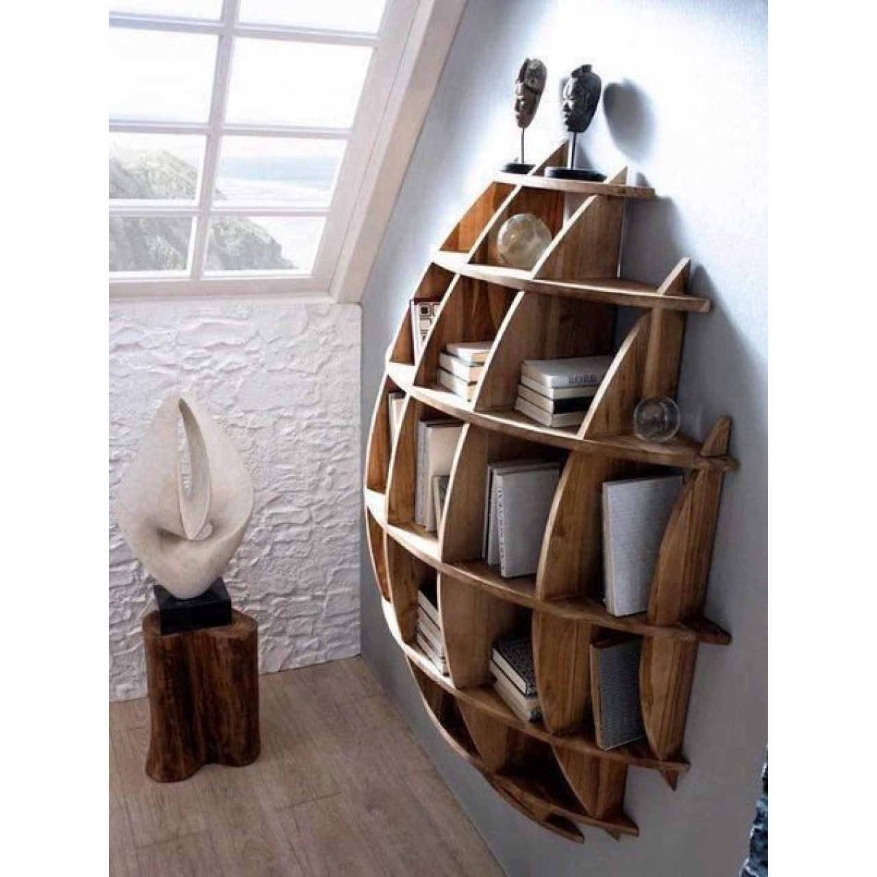 کتابخانه دیواری محدب کد 140.19