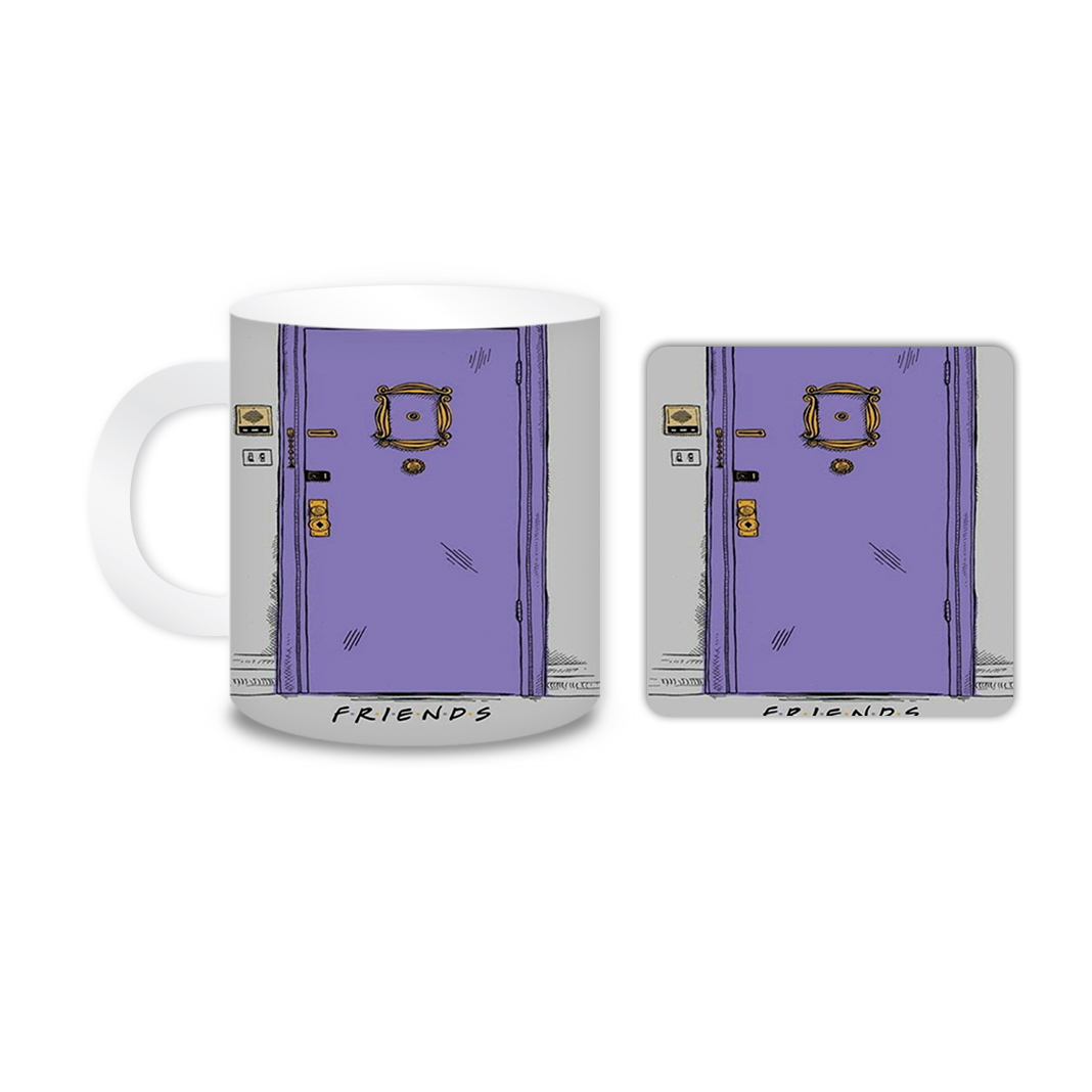 ماگ مدل friends کد 1232 به همراه زیر لیوانی
