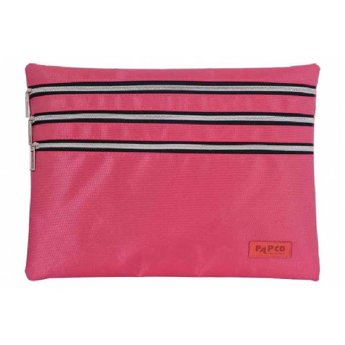 کیف پارچه ای 3 زیپ پاپکو سایز A4 کد KA4-Z3