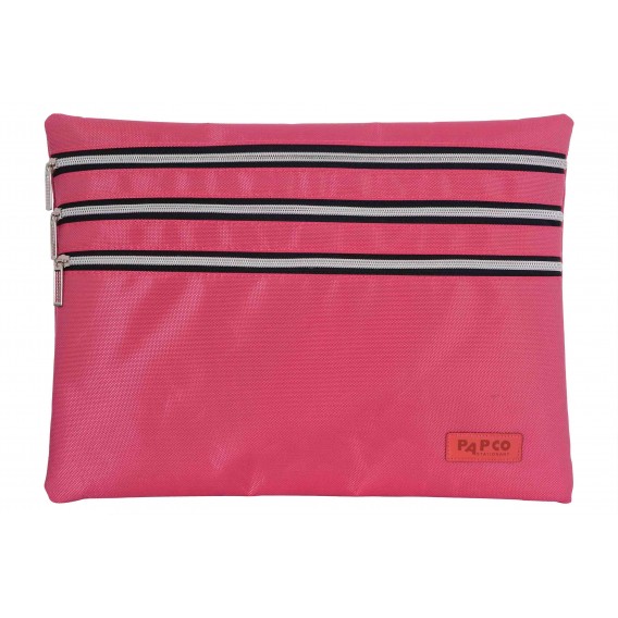 کیف پارچه ای 3 زیپ پاپکو سایز A4 کد KA4-Z3