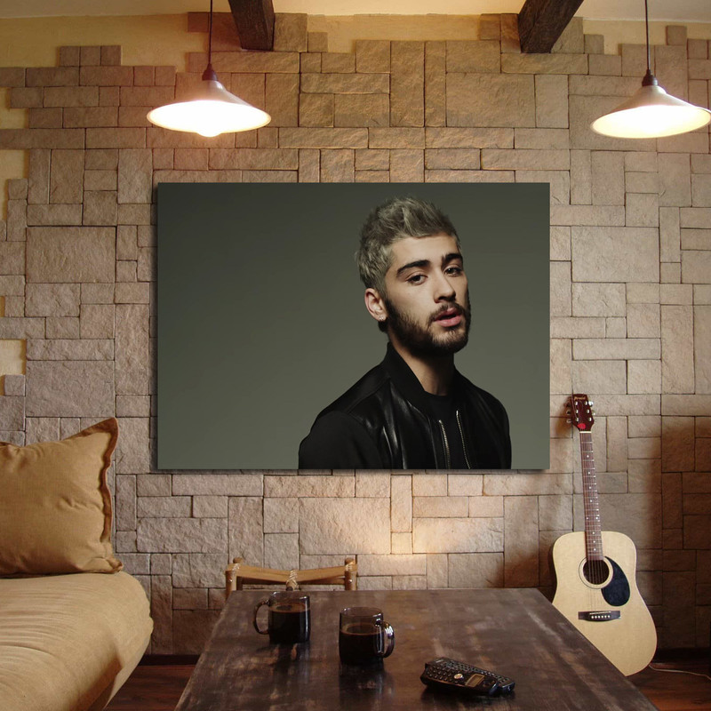 تابلو شاسی مدل زین مالک کد 13 | دنیای قاب