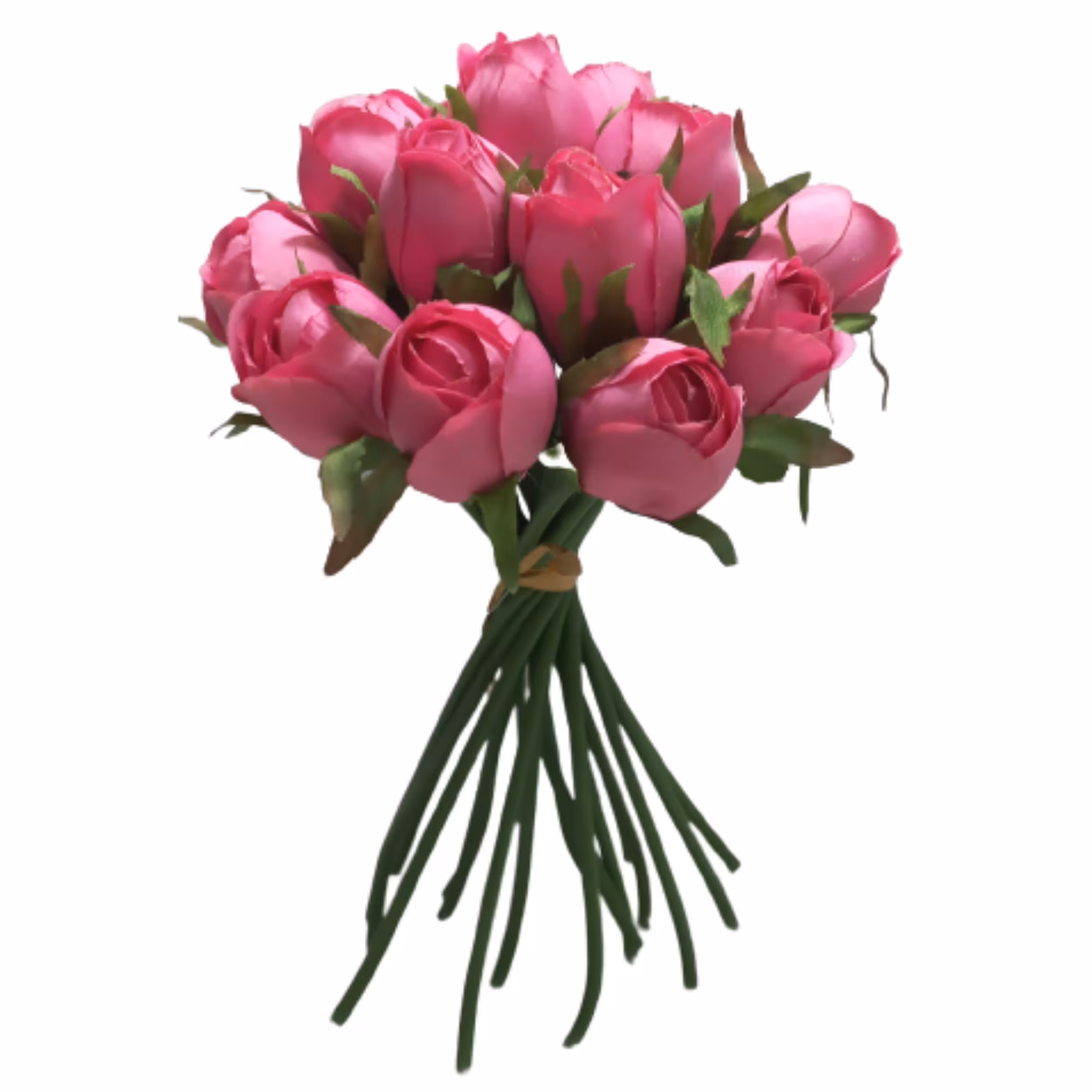 گل مصنوعی مدل رز غنچه مجموعه 18 عددی 
