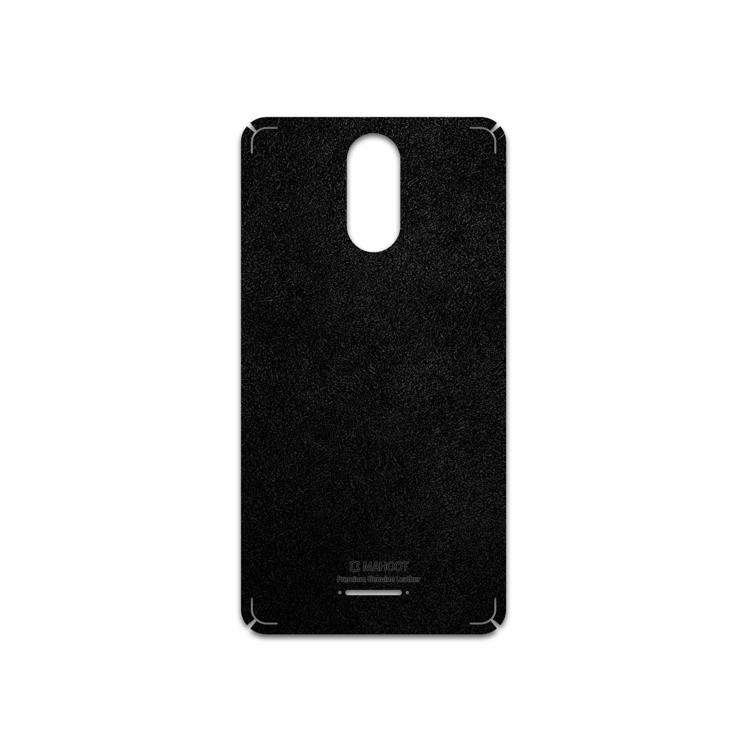 برچسب پوششی ماهوت مدل Black-Chamois-Leather مناسب برای گوشی موبایل تکنو WX3F LTE